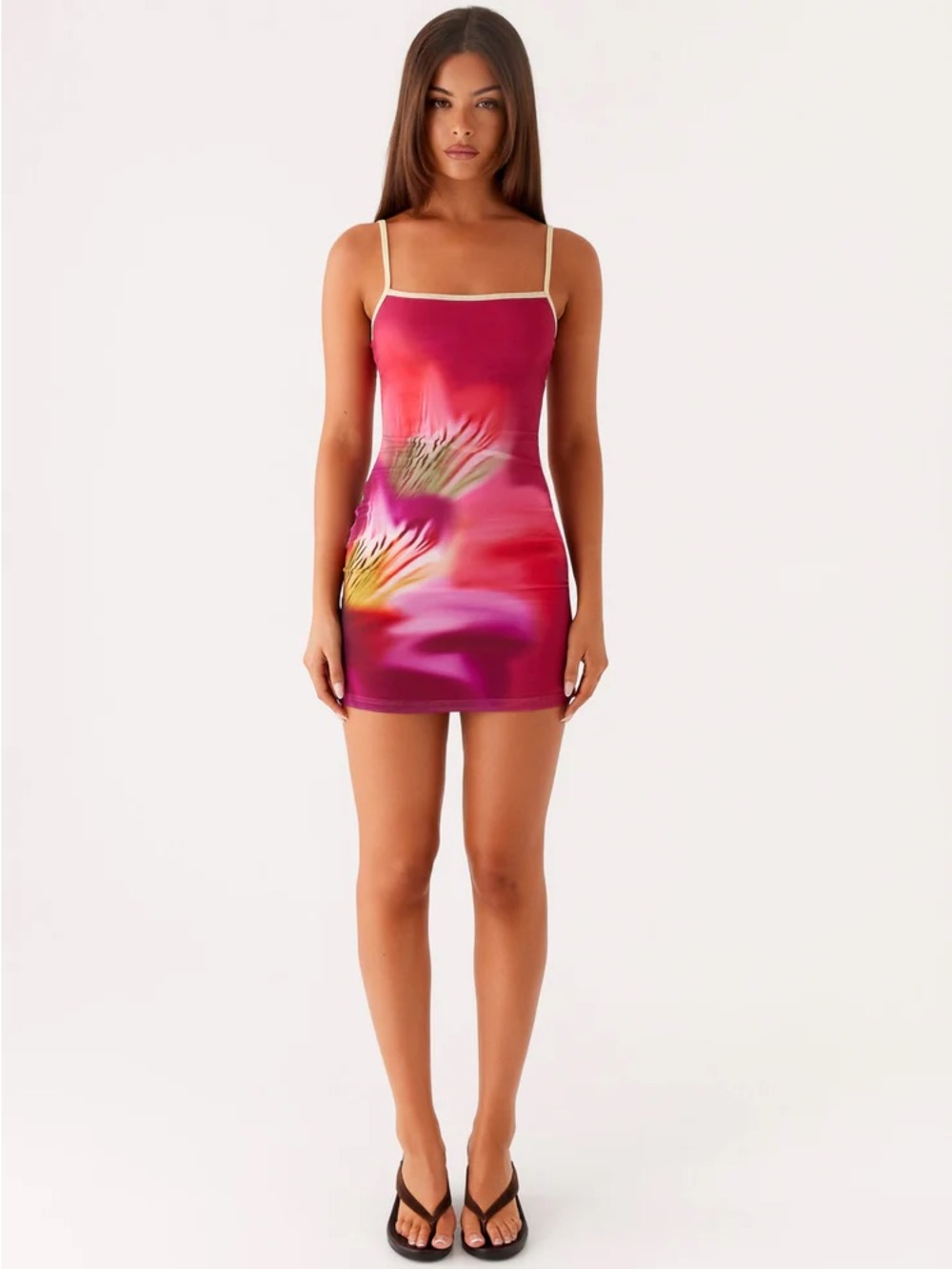 Peppermayo Everett Mini Dress -
Pink Tropical